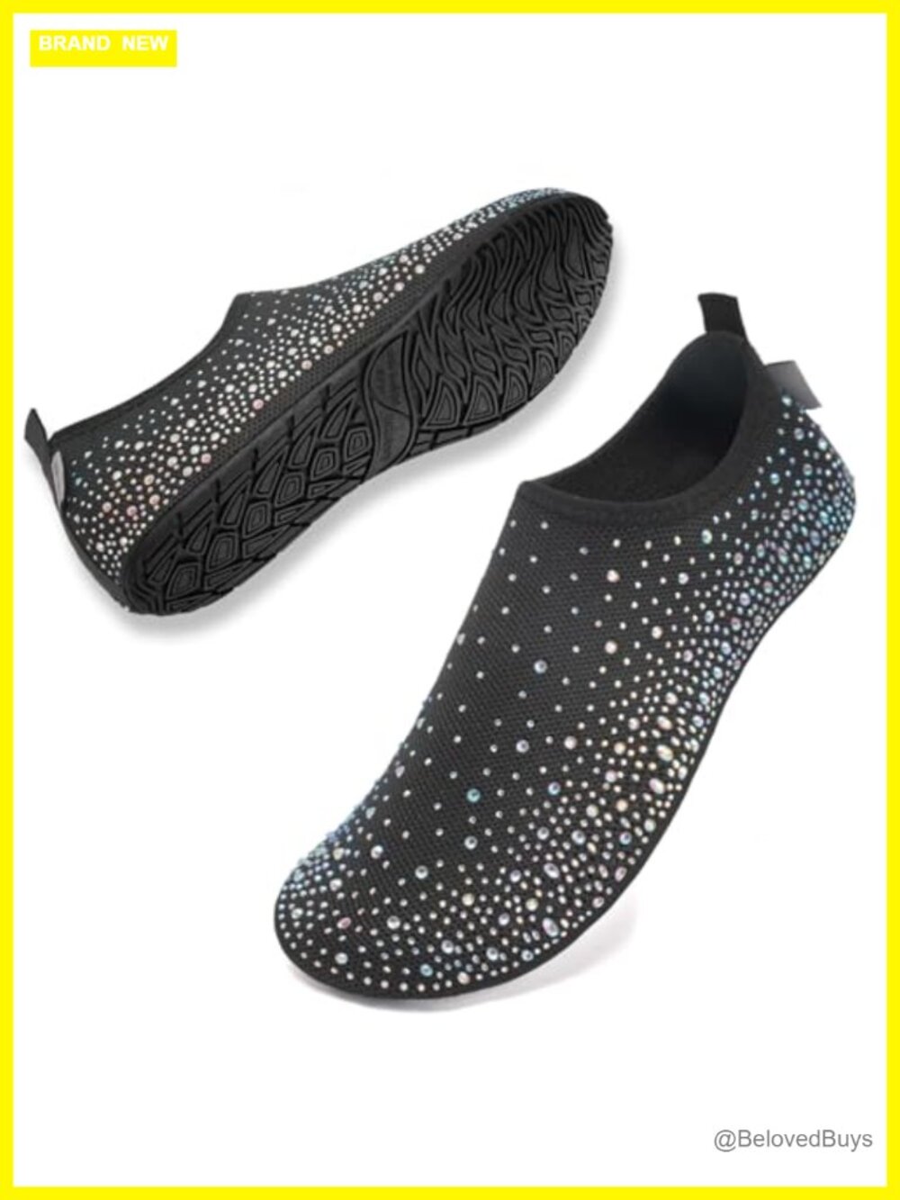 Womens Barefoot Water Shoes Slip-On Aqua Socks Travel Slippers Knit Mesh